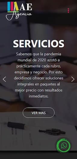 Imagen de la Agencia versión mobile.